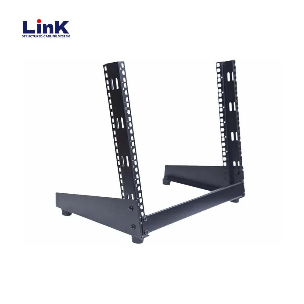 8u Desktop Rack 2 Post Open Frame Rack 19 Inch Open Frame Desktop