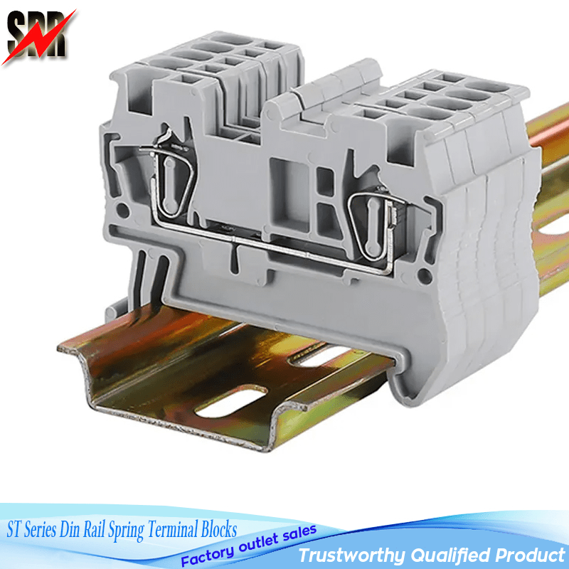 St Series DIN Rail Spring Type Terminal Blocks China St Series DIN