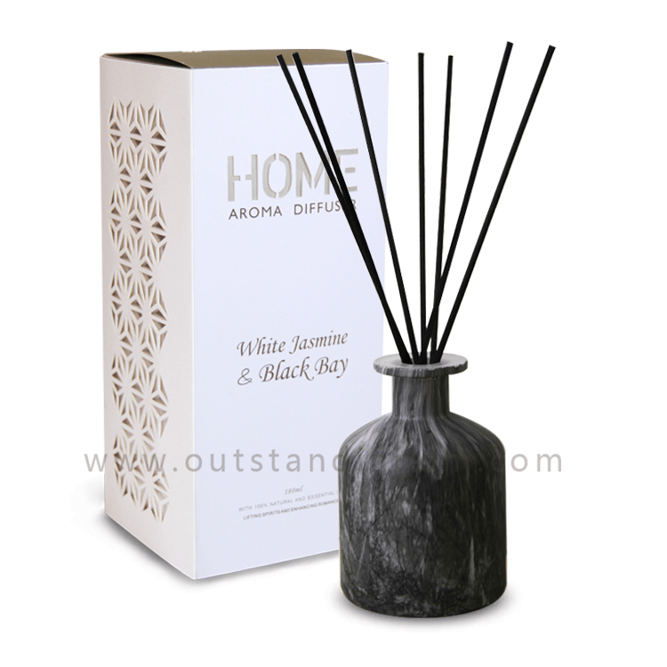 Wholesale Glass Diffuser with Rattan Sticks Liquid Shape Reed Diffuser