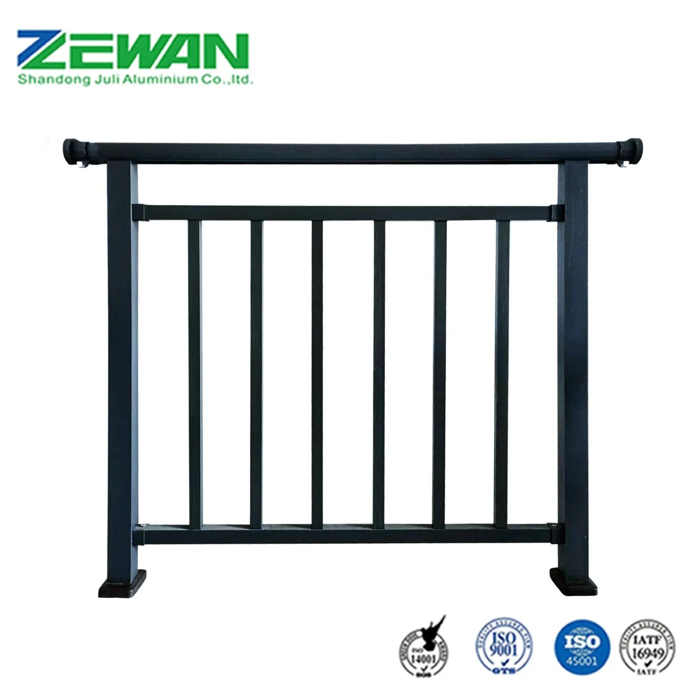 Balcony Railing Powder Coating Aluminium Balustrade Railing Aluminum