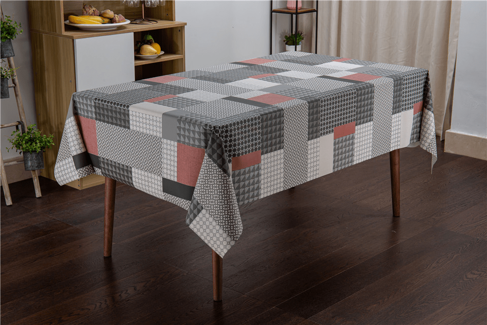Waterproof Plastic PVC Rectangular Table Cloth for Dining Table Pattern