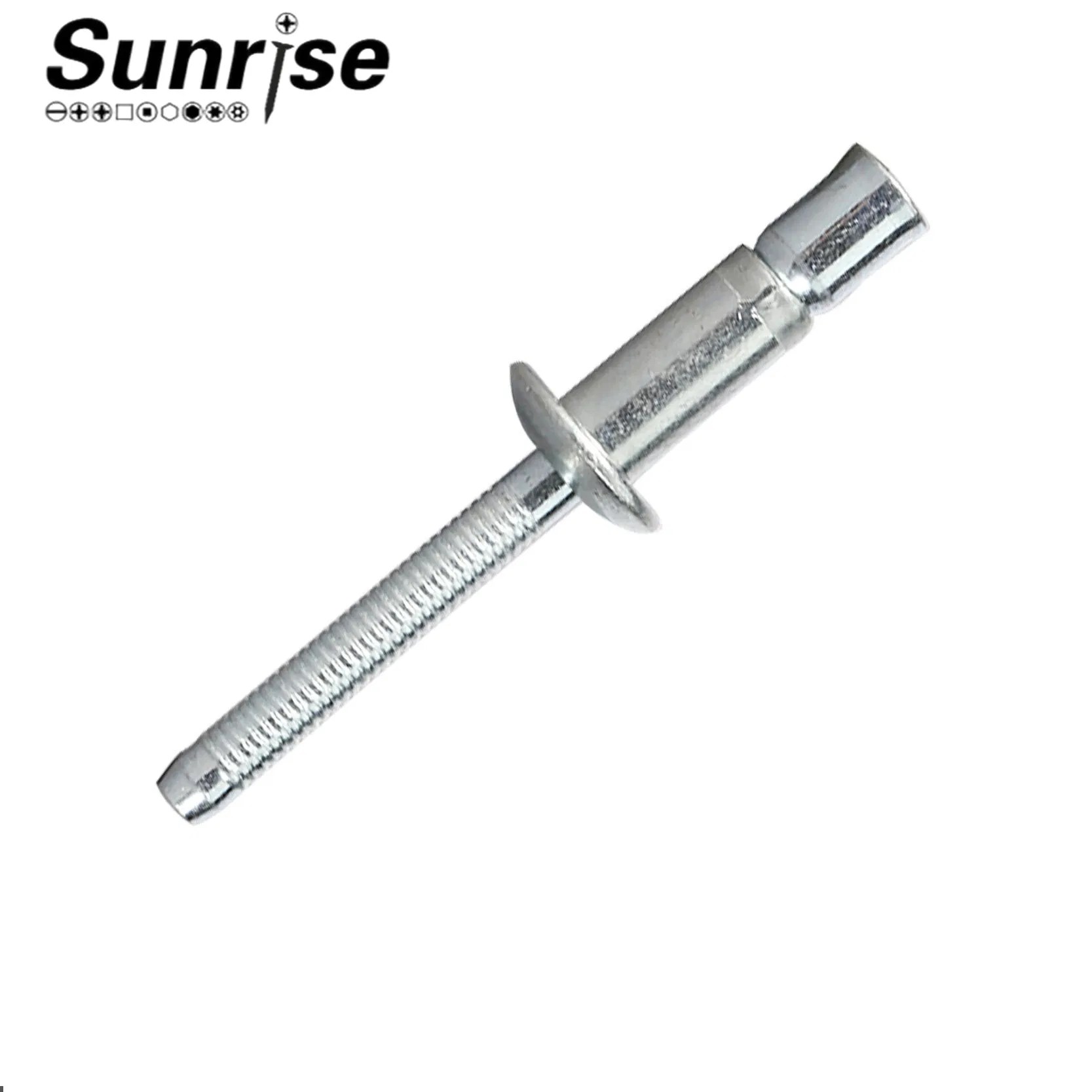 AllIron Round Head Outer Lock Drawing Rivets AllIron Galvanized