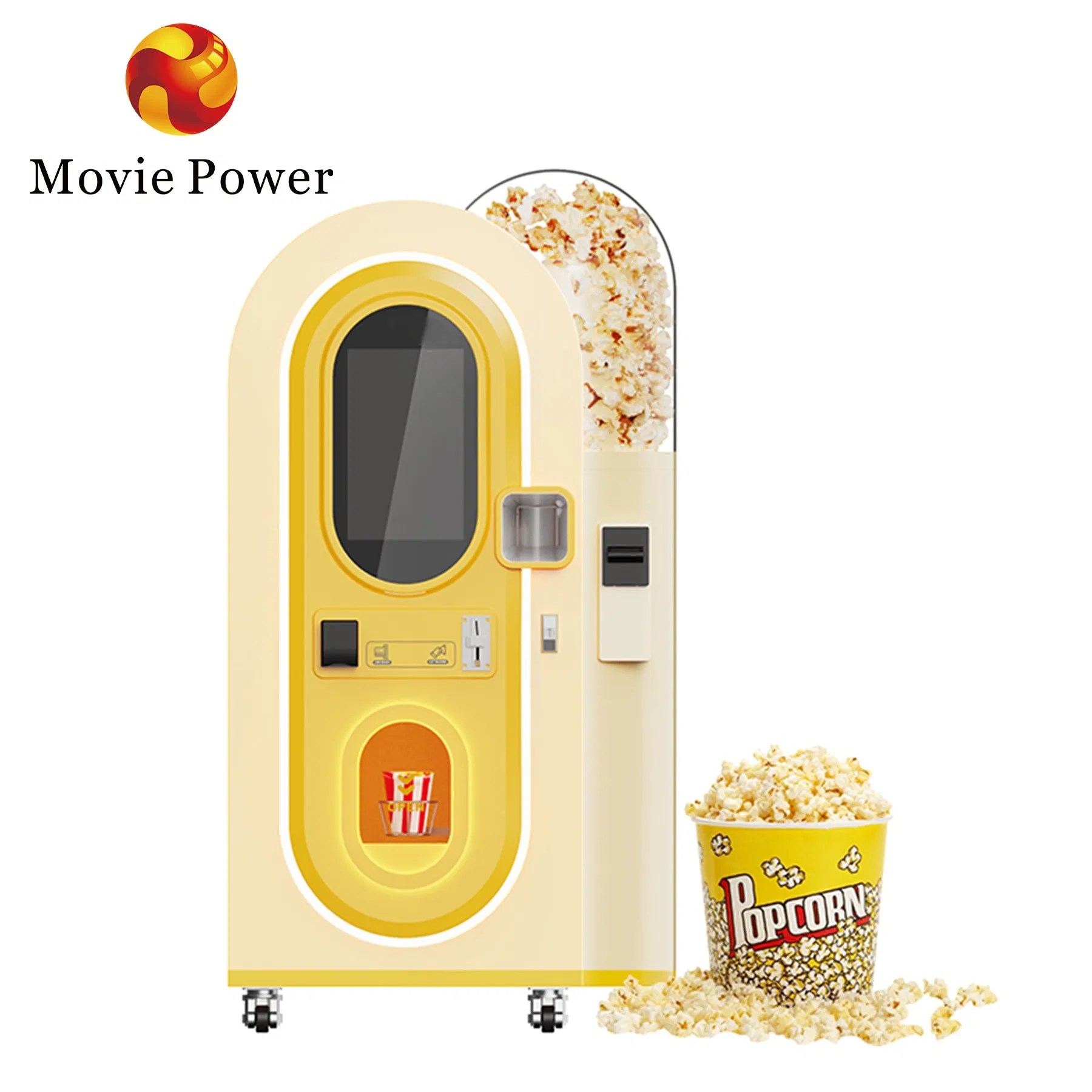 Customizable Coin Operated Multi Flavors Self Service Automated Popcorn