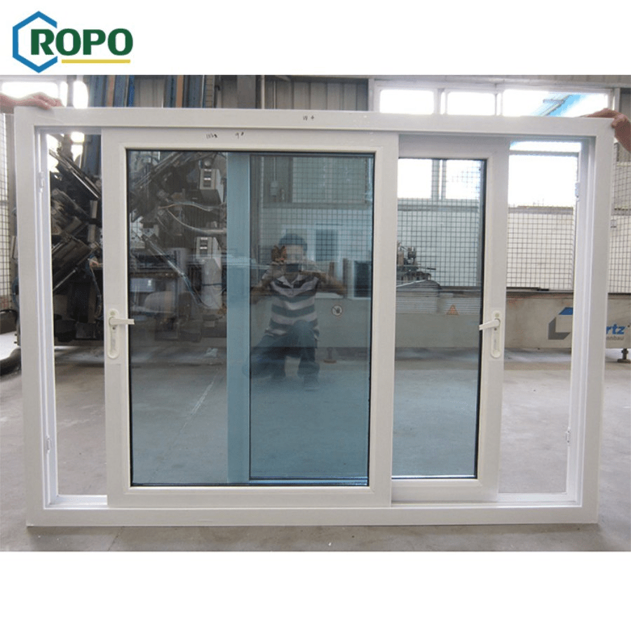 Slide Window Design PVC, UPVC Window Triple Glass, PVC Pivot Window