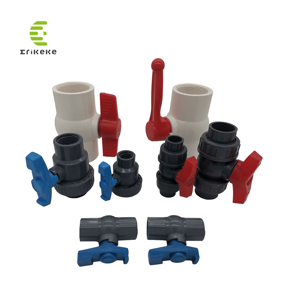 DN50 Pn10 PVC Compact Valves Plastic Quick Connection Valves Thread PVC
