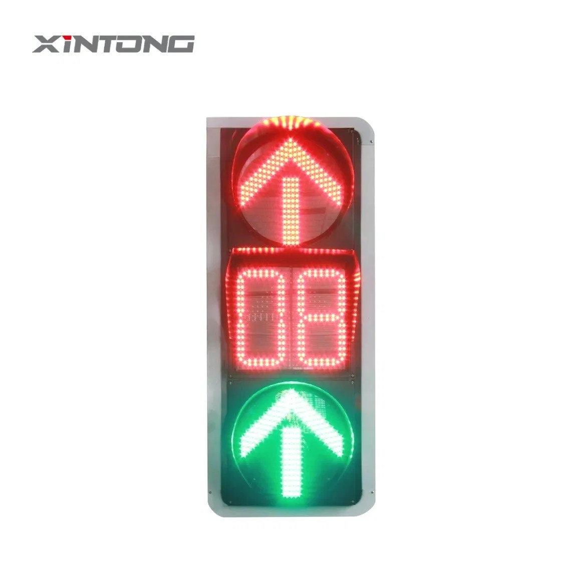 Pedestrian Countdown Timer LED Traffic Signal Light Housing Control
