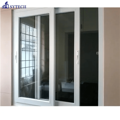 UPVC Latest Design Metal Sliding Window Grill Design PVC Glass Sliding