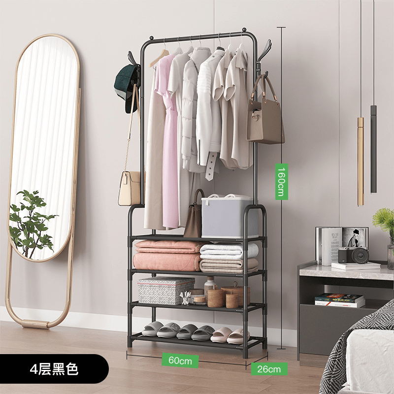 Drying Floor Rack Home Clothes Storage Racks for Shoes Standing Rack