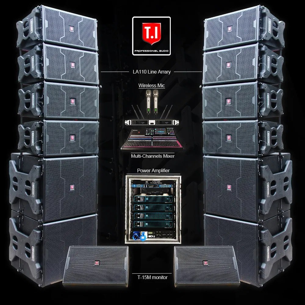 High Quality Stage Concert Sound System Speaker Single 10 Inch Two Way