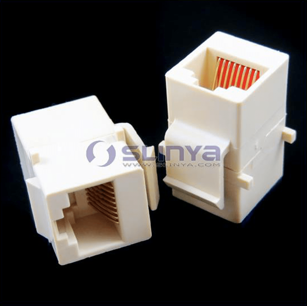 Cat5 Cat5e RJ45 Connector Plug Socket RJ45 Network Cable Blank Panel Patch RJ45 Extender Plug