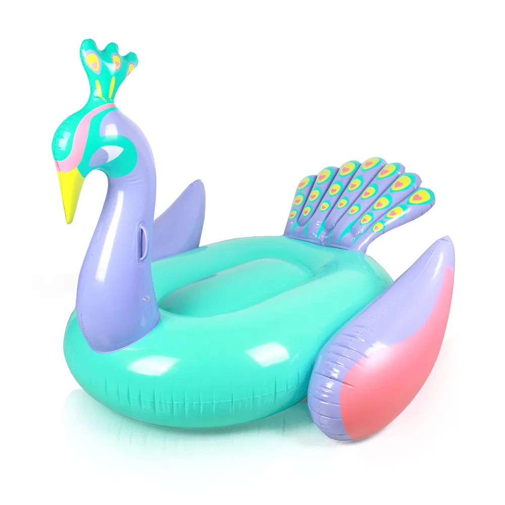 PVC Inflatable Loon Rider Float Inflatable Black Bird Pool Float