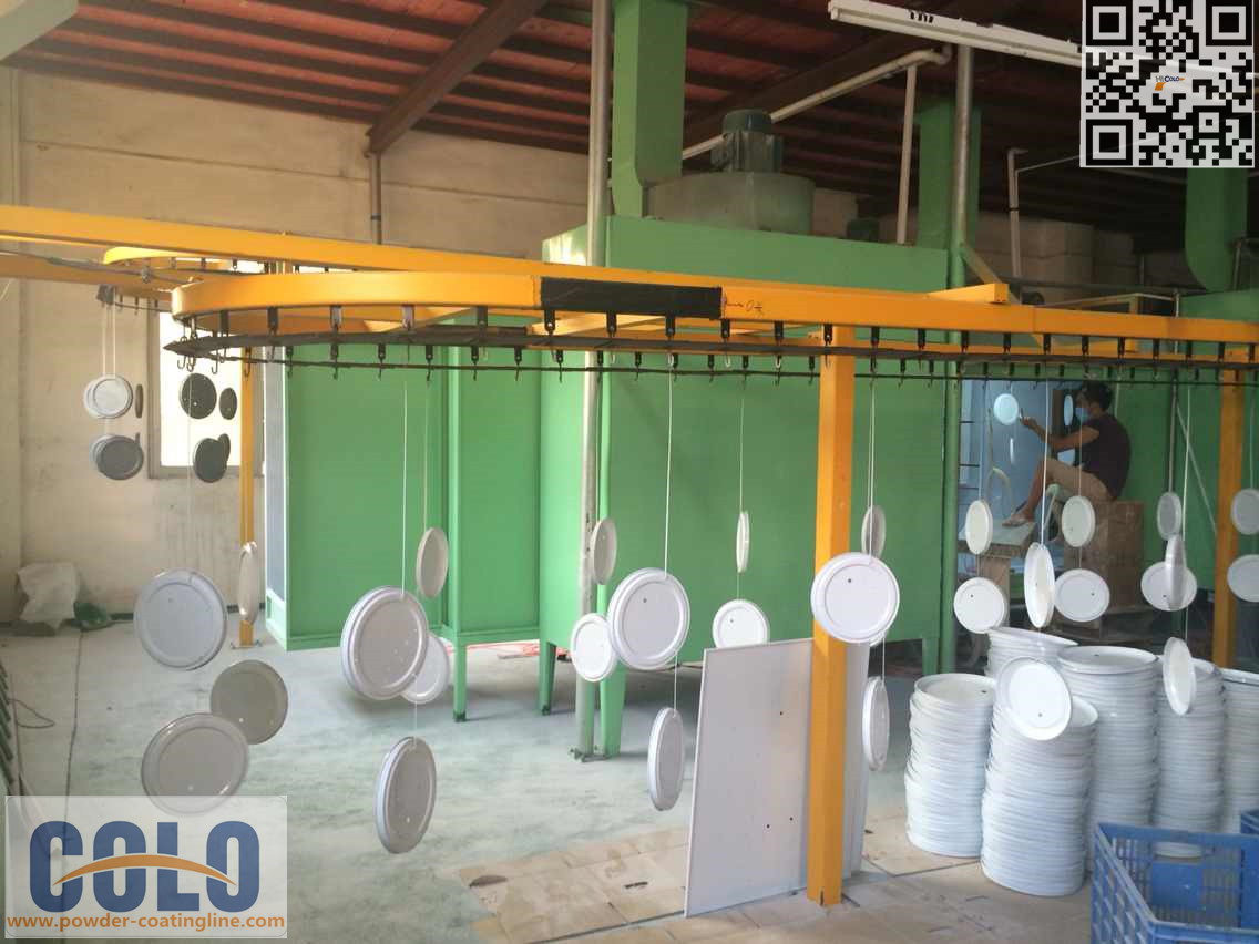 Automatic Powder Paint Line for Hopper China Powder Coating Line and