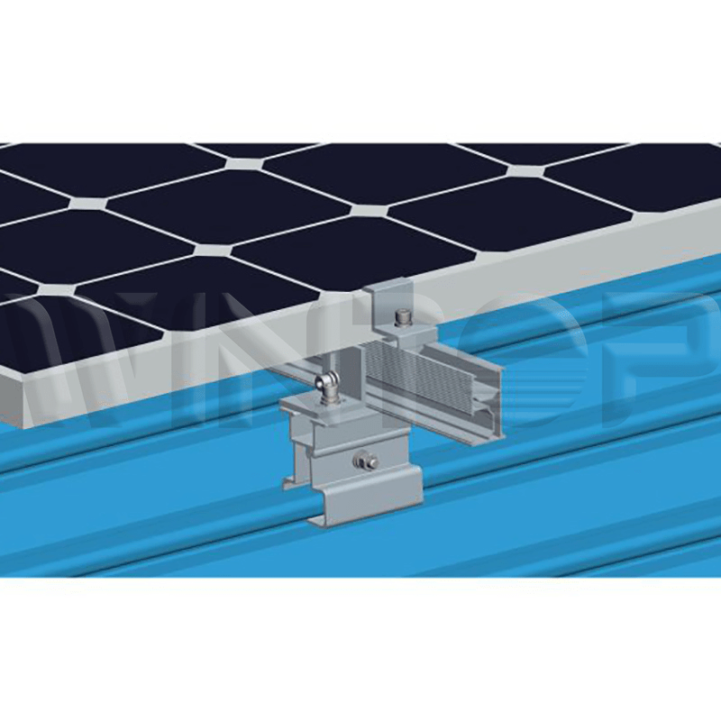 PV Module Tin Roof Solar Rail Installation Racking System China Iron
