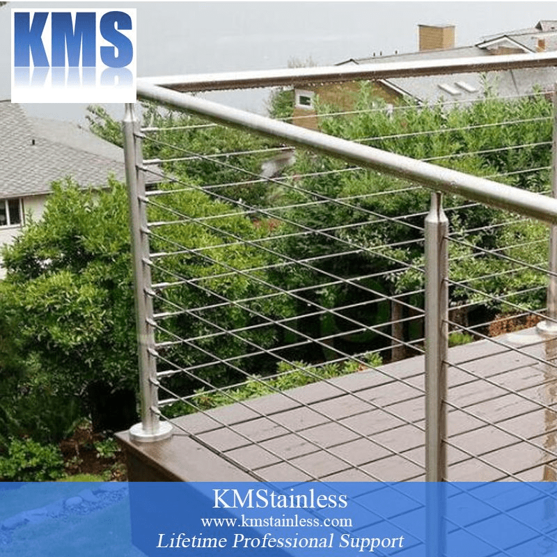 DIY Stainless Steel Cable Railing Kit China Balcony Cable Railing and