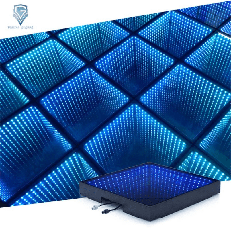 3D Infinity LED Mirror Dance Floor Sample Customization China Stage