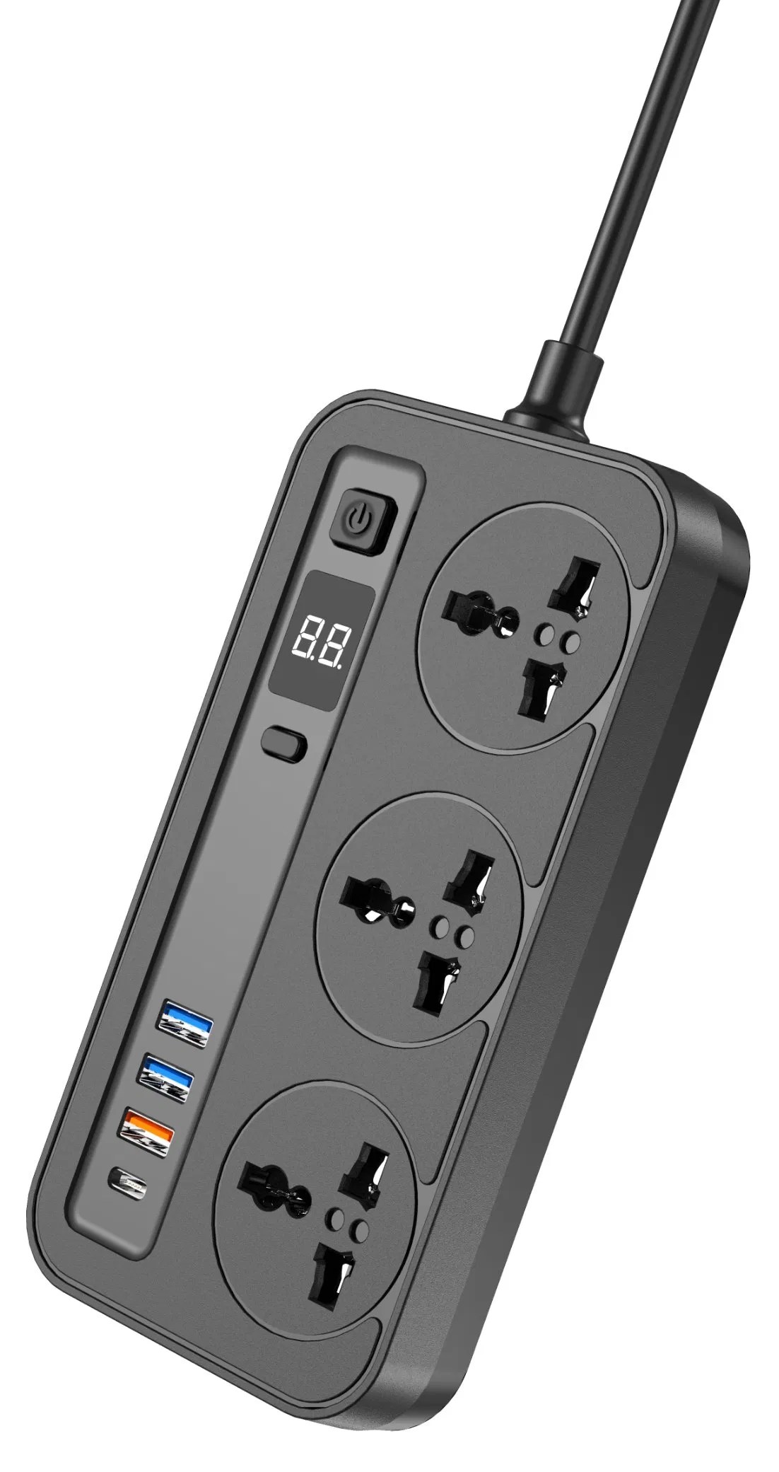 7ways Universal 32W Pd Fast Charging Power Extension Multi Socket