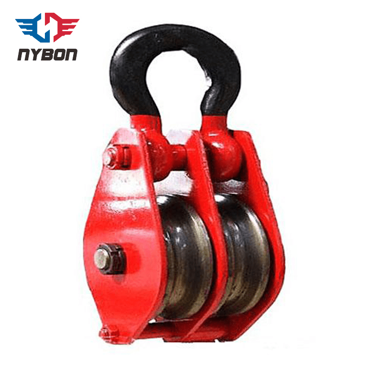 Double Sheave Snatch Block Wire Rope Pulley Block Sheave Pulley Block