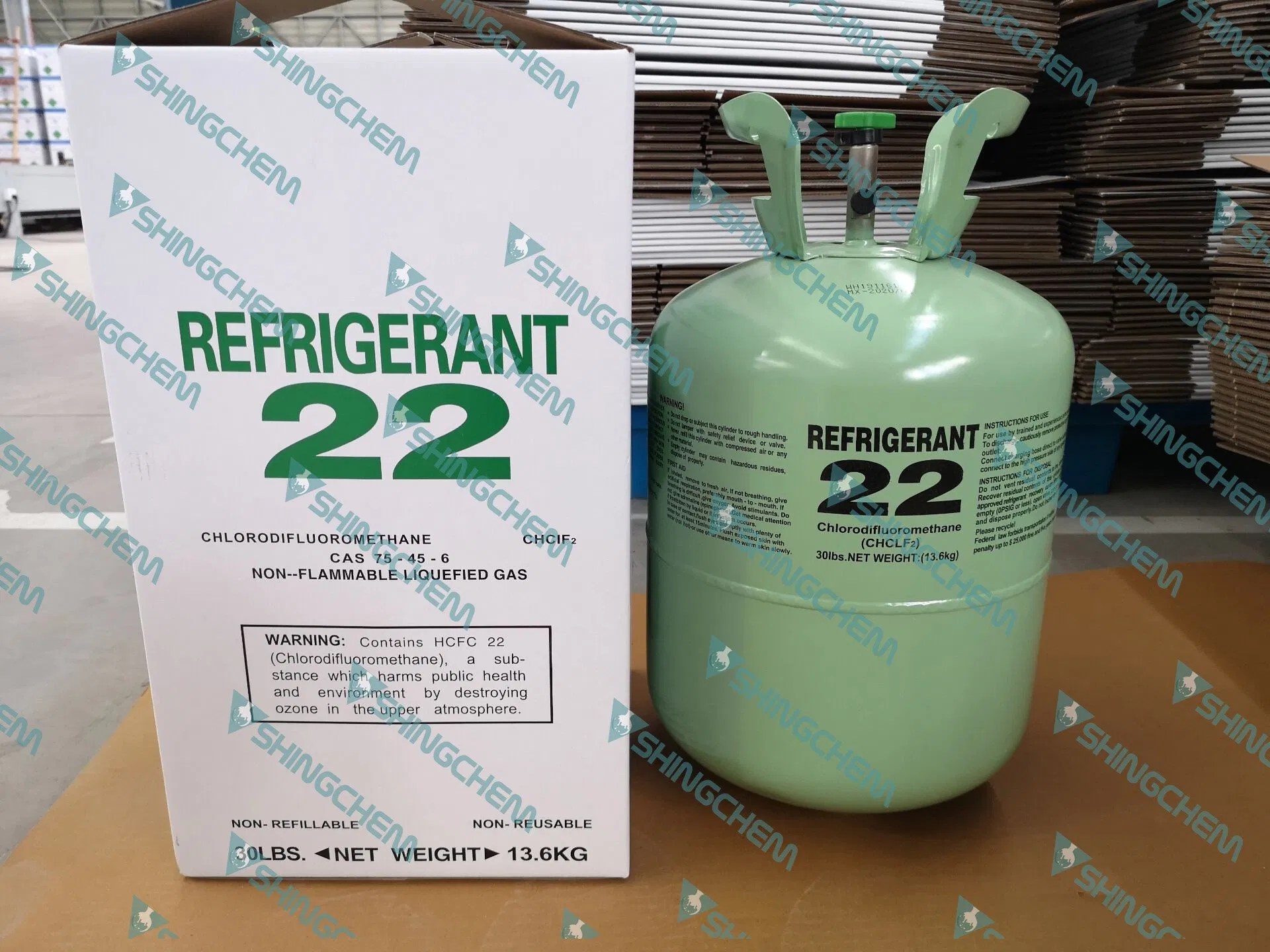 Shingchem R22 Refrigerant Gas Refrigerant R R22 China R22 Gas and R22