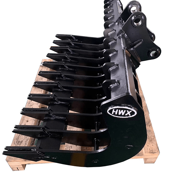 Excavator Attachments Root Rake Mini Excavator Rake Excavator Rake