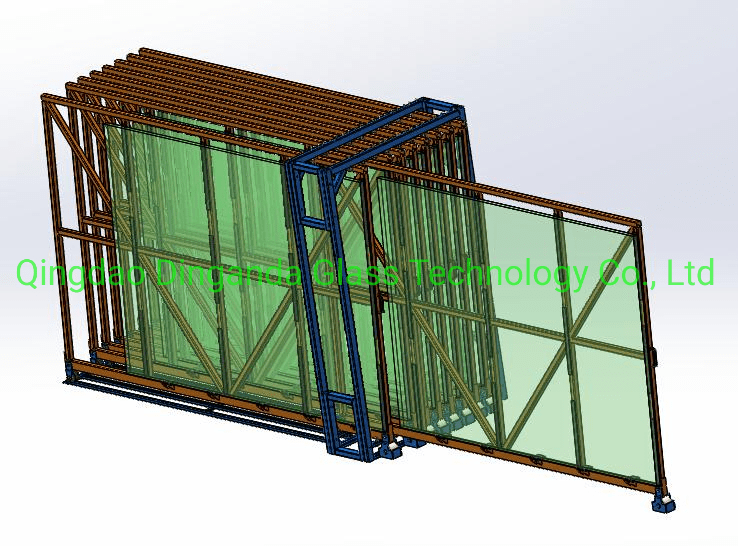 Manual Operation Glass Pack Storage Racks in Drawer Type Glass Rack