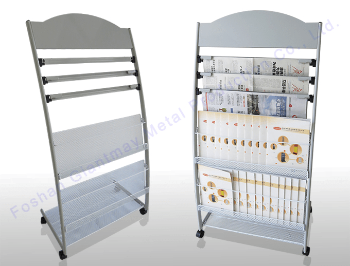 Giantmay Commercial Journal Retail Display Library Wire Metal Magazine