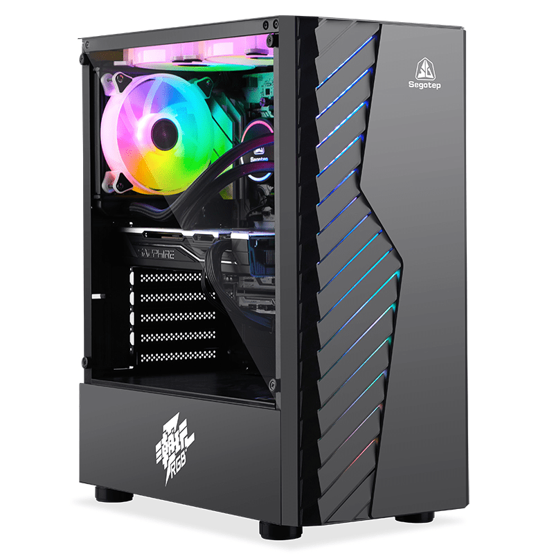Long GPU Rtx Pcchassis Computer Black Gaming PC Case Best Computer