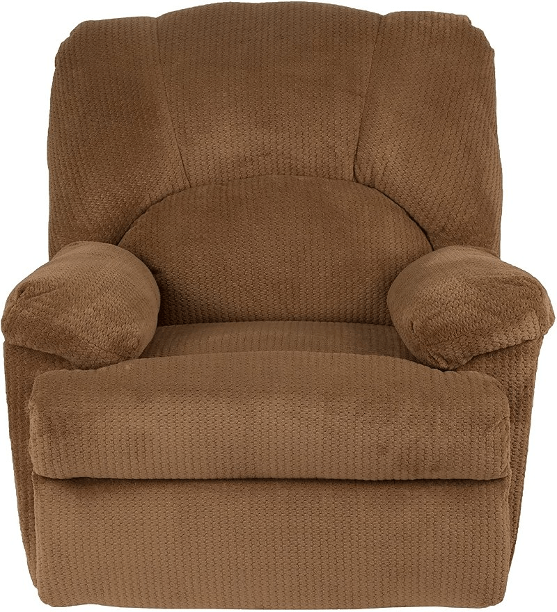 Modern Stylish Manual Recliner Microfiber Rocking Chair with Rocker