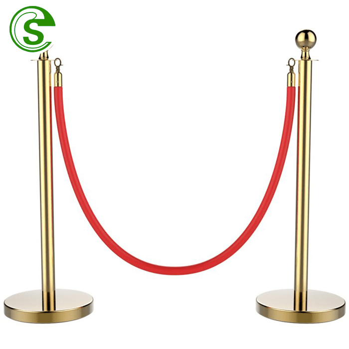Portable Removable Queue Rope Barrier Stand Bank Queue Line Metal