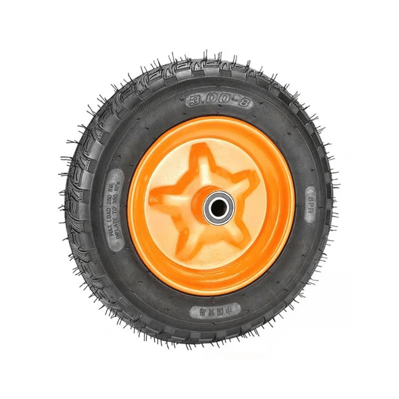 10 Inch Inflatable Rubber Heavy Duty Pneumatic Trolley Casters Wheels