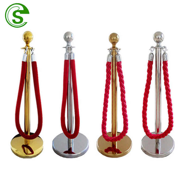 Stainless Steel Crowd Control Barrier Railing Stand Rope Stand China