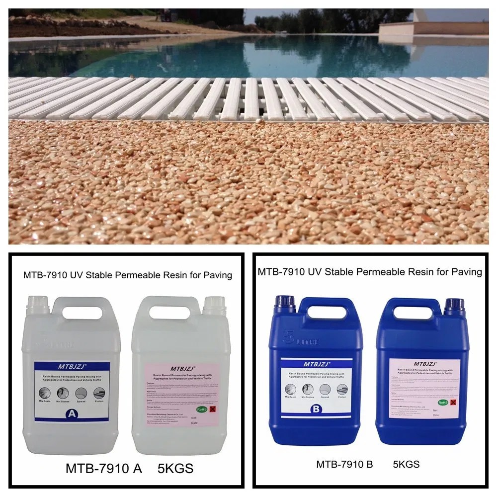 Resurfacing Pool Decks Pebble Epoxy China Epoxy Resin for Pebble