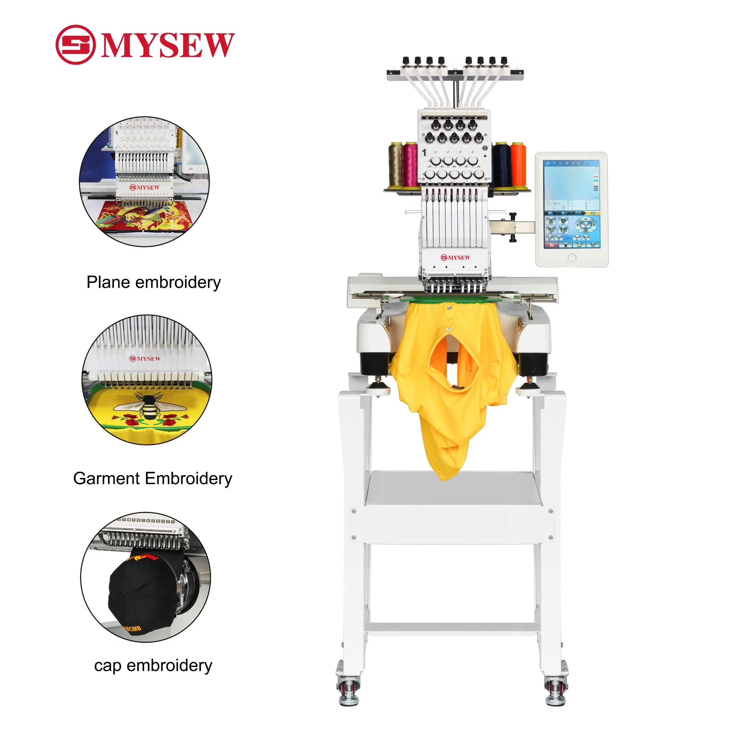 MFS800 Computerized Automatic Embroidery Machine Single Head 9Needle