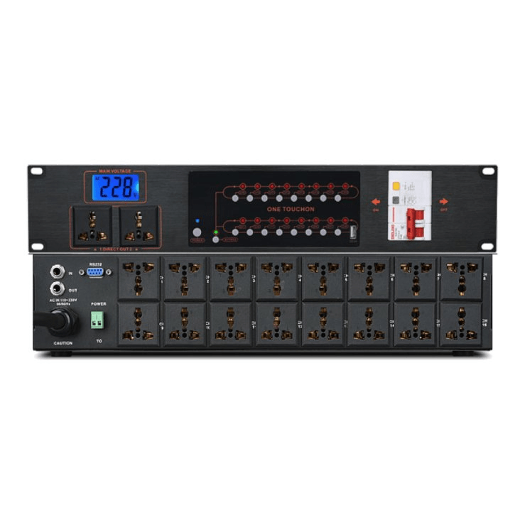 16 Channel Audio Power Management Power Sequencer for Stage Performance