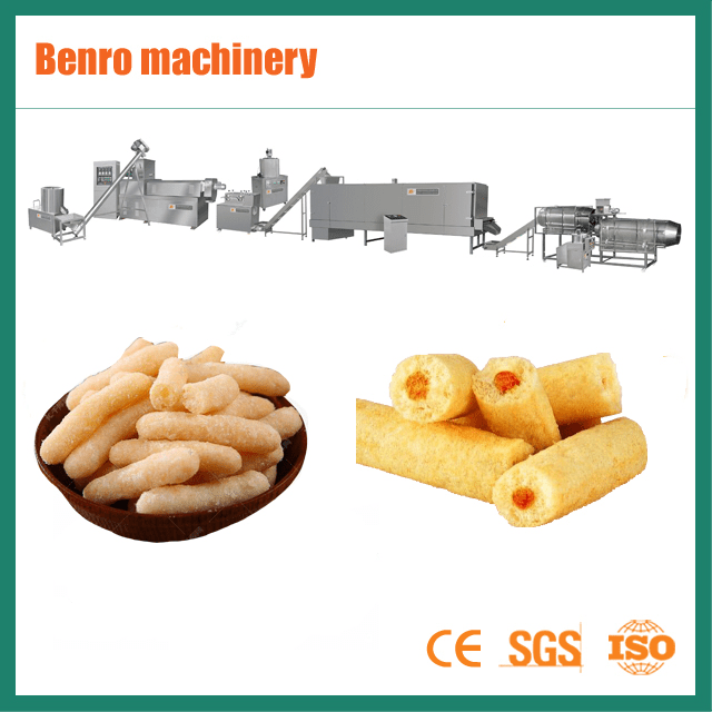 Puffed Corn Rice Snack Food Making Extruder Processing Machine Puff