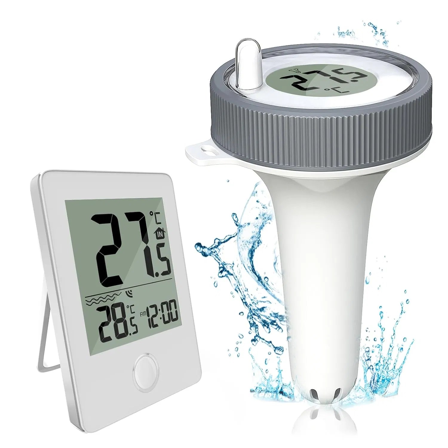 Custom Floating Easy Read Wireless Digital Pool Thermometer with Rcc