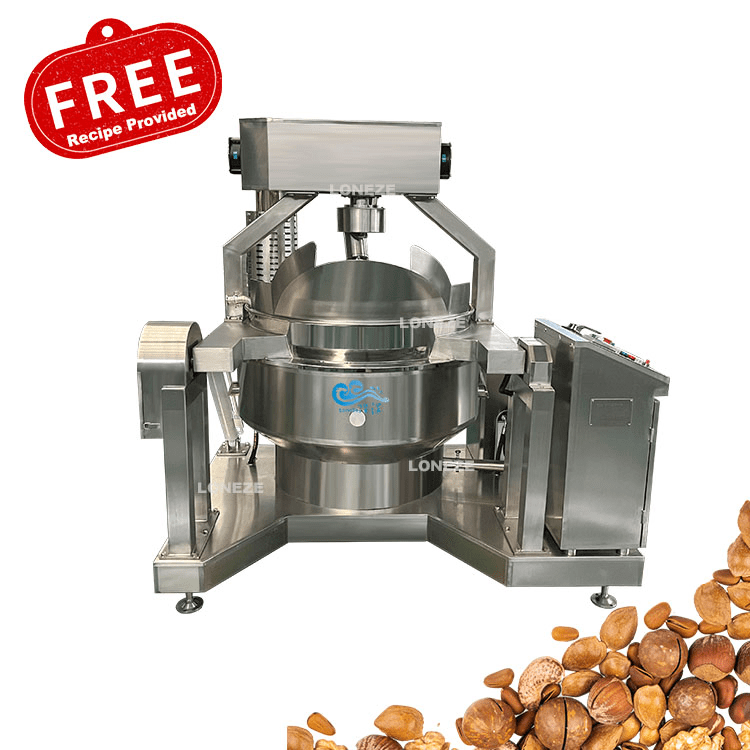 Automatic Sugar Coated Machine Peanuts Walnuts Caramelized Nuts Machine