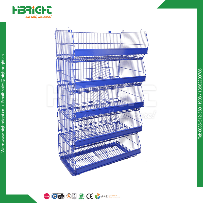 Storage Rack Metal Wire Basket Promotion Display Rack China Mesh