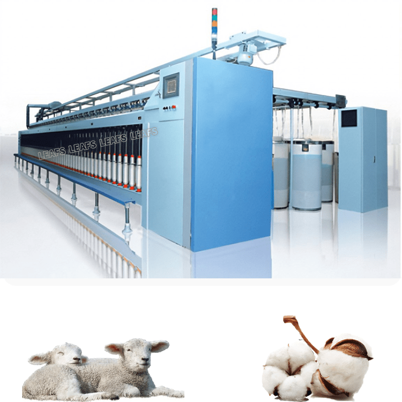Automatic Sheep Wool Fiber Roving Frame Machine Worsted Simplex Machine