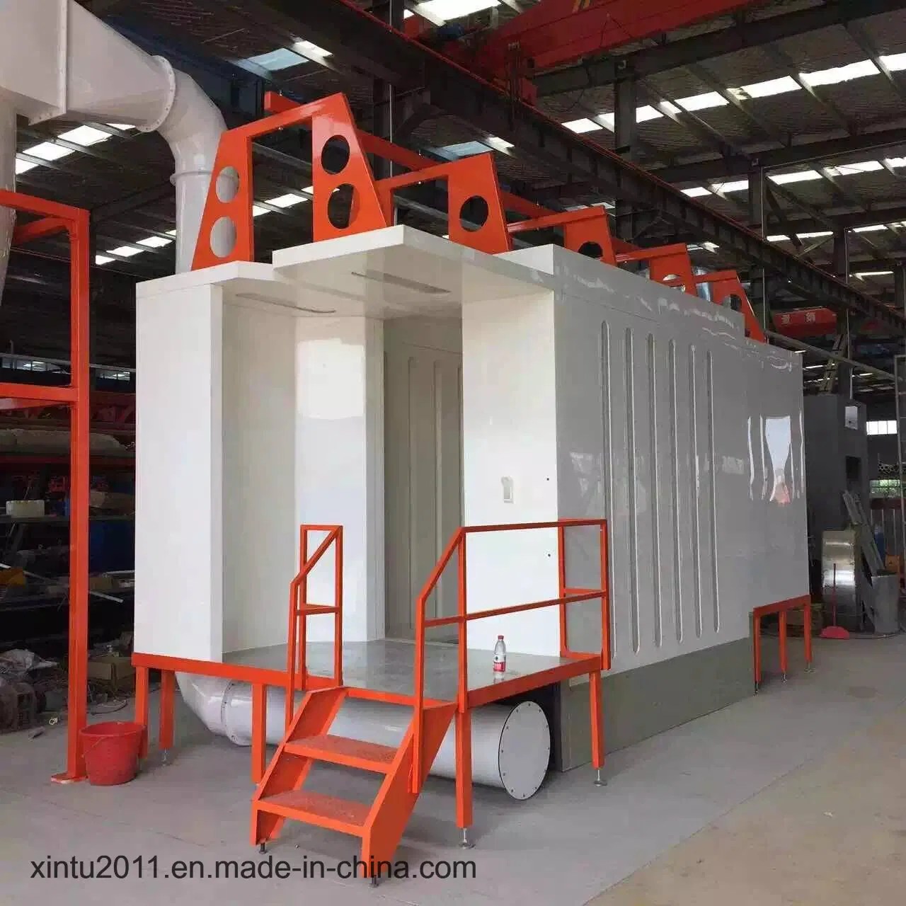PVC Powder Spray Booth with Mono Cyclone Recovery System China