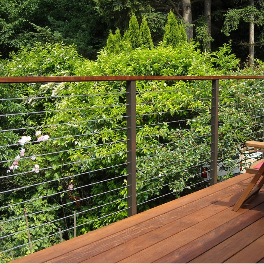 Exterior Deck Wire Railing Cost Cheap Adjustable Stainless Steel Cable
