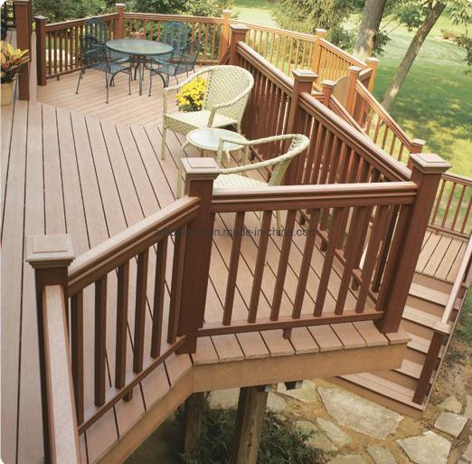 Exterior Garden Handrail WPC Railing China Wood Rail and Handrail