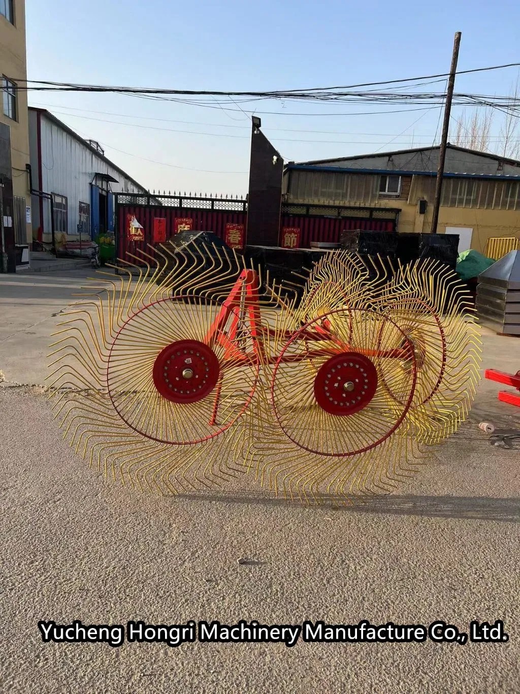 Hay Rake Tractor Hydraulic Grass Rake Rotary Finger Disc Rake China