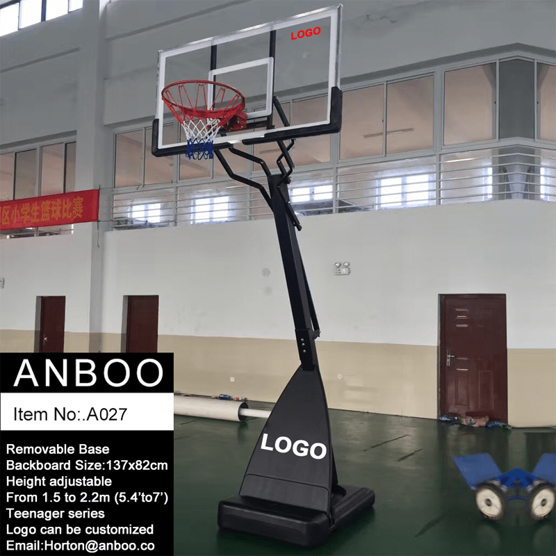 China School Student Basketball Hoop with Removable HDPE Base