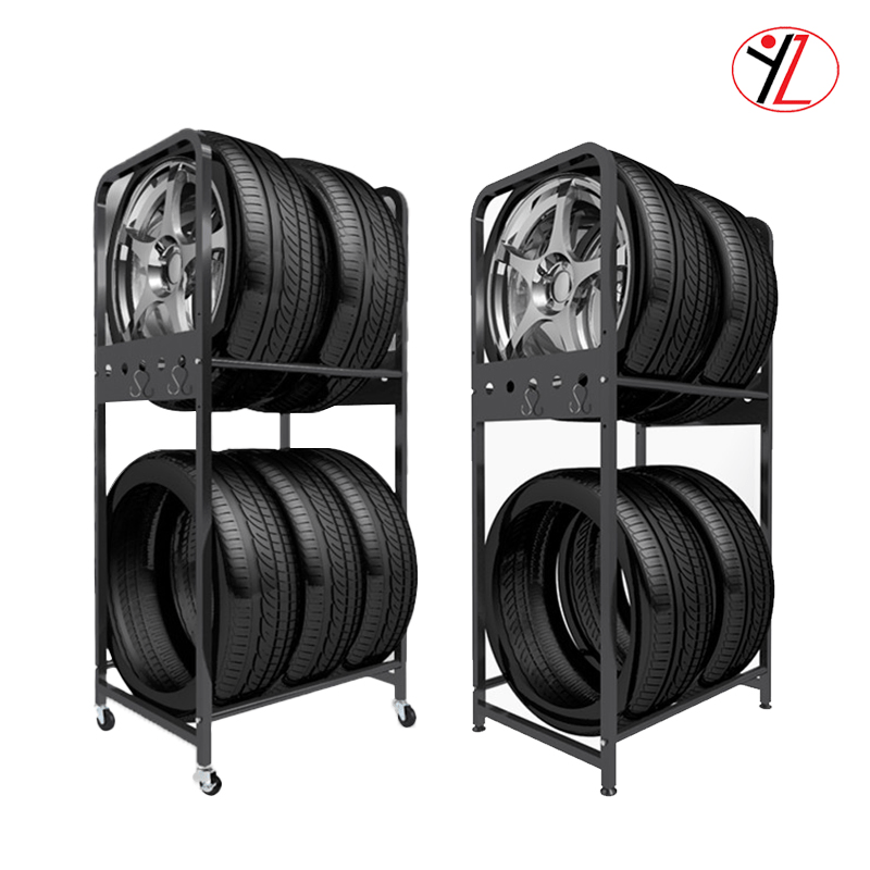 Automobile Tire Display Rack Tire Rack Metal Rack for Tires Storage