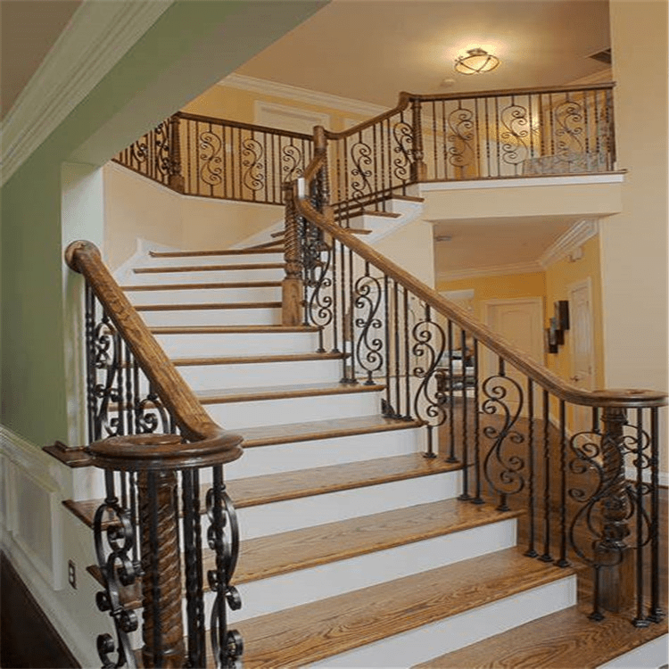 High Quality Customized Decorative Wrought Iron Stair Railing China