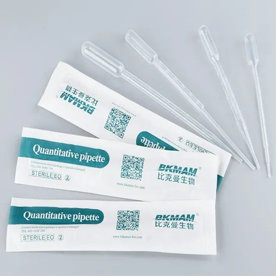 Plastic Disposable Graduated Transfer Pasteur Pipettes PE Material 3ml Pasteur Pipette 3ml
