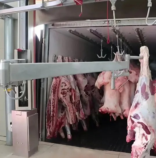 Slaughterhouse Equipment Container Truck Loading Unload Arm Pig