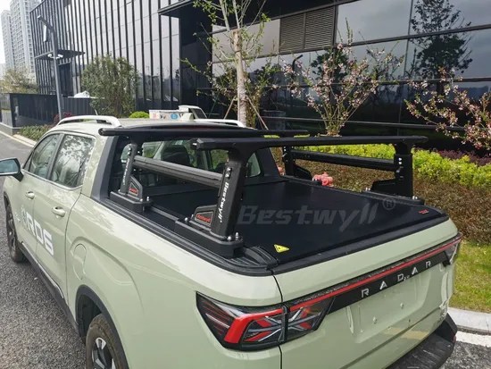 BESTWYLL Retractable Tonneau Cover Combo PARA Camioneta Adjustable