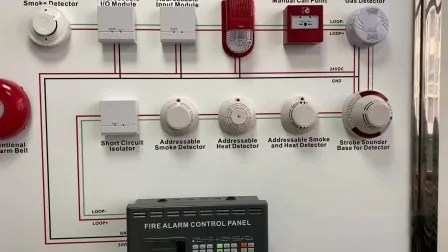 China 1-16 Loop Intelligent Analog Addressable Fire Alarm System