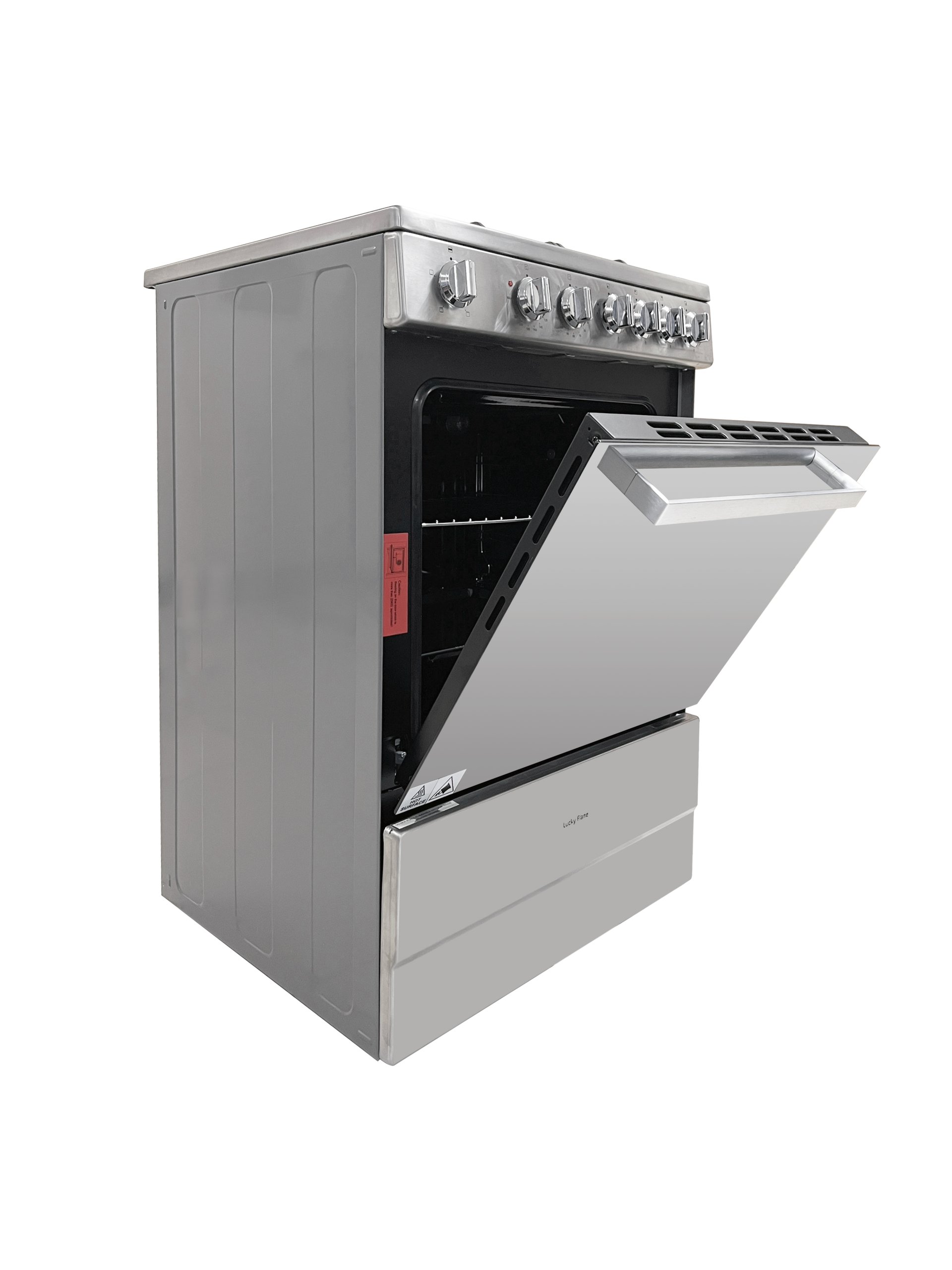 60cm Freestanding electric oven with gas cooktops luckyflame